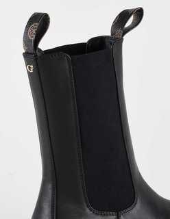 Guess, Černá barva Lori krátké kozačky