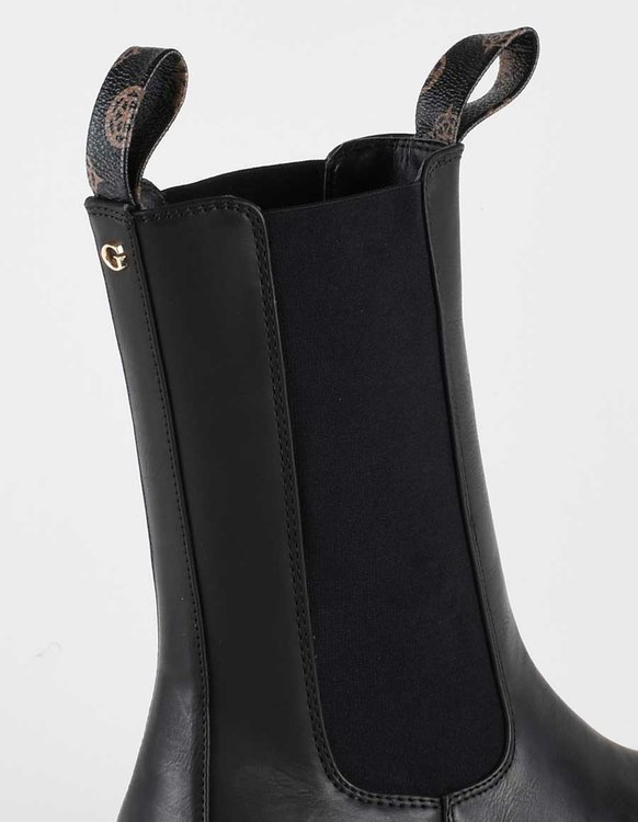 Guess, Černá barva Lori krátké kozačky