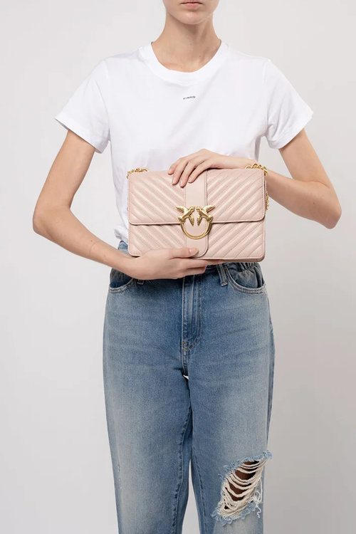 Módní Love classic kabelka, Růžová barva, 2021 1