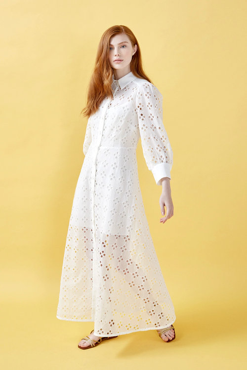 Nenette – Agata šaty, Bílá barva