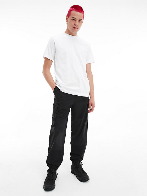 Institutional triko – Calvin Klein Jeans, Bílá barva Muži