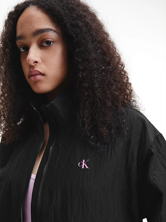 Calvin Klein Jeans, Černá barva Logo větrovka