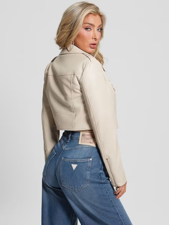 Rochelle bunda – GUESS, Béžová barva Ženy