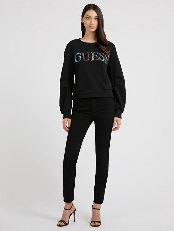 Módní Colorfull mikina, Černá barva, 2023