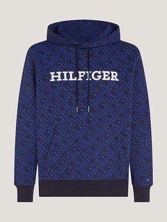 AOP Monogram mikina Modrá barva Muži