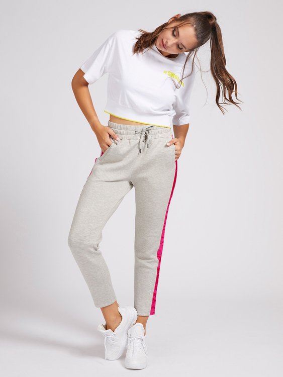 Tepláky – Guess, Růžová, Šedá barva Ženy, Ženy