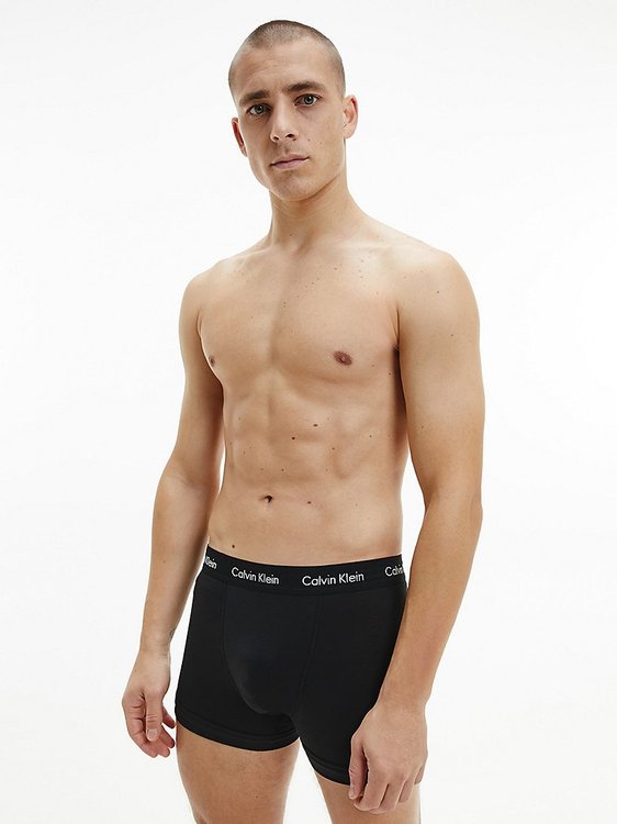 Černá, Khaki, Modrá barva, Boxerky 3ks