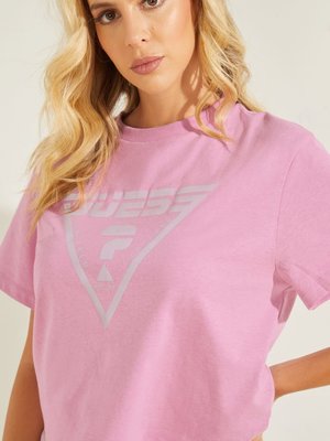 Caren crop top – Guess, Růžová barva Ženy 1