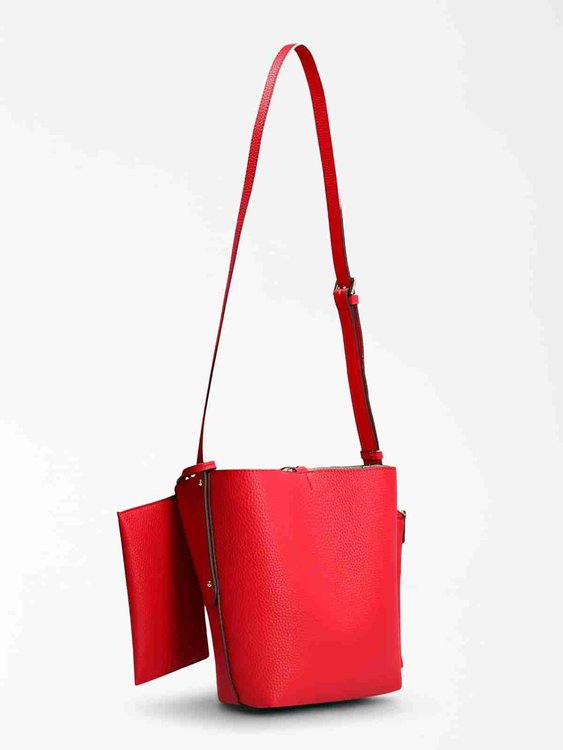 Guess, Béžová, Červená barva Brenton kabelka