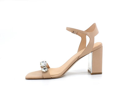 Maliny sandále – Guess, Béžová barva Ženy