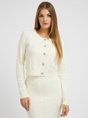 GUESS – Edith svetr, Krémová barva