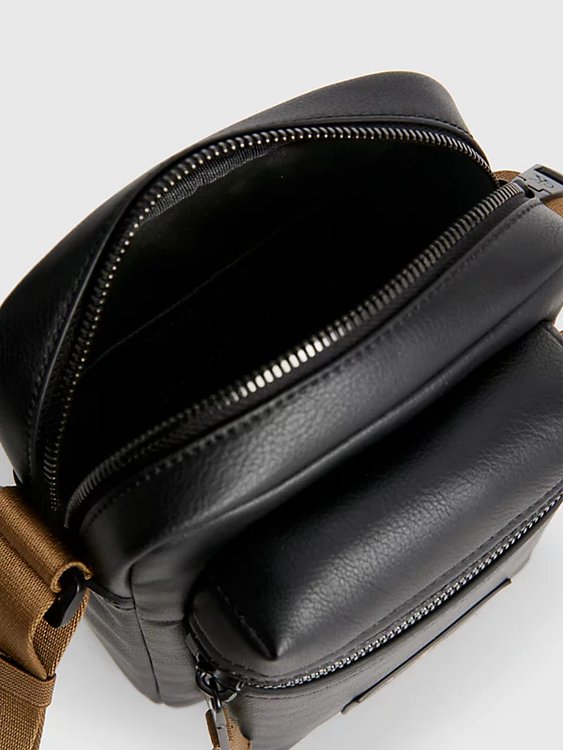 Módní Reporter crossbody, Černá, Hnědá barva, 2023