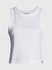 Tab Rib Tank tílko Bílá barva Ženy