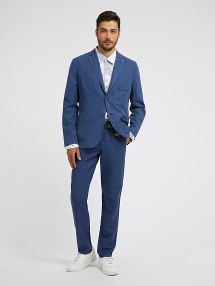Módní Tyron sako, Modrá barva, 2023