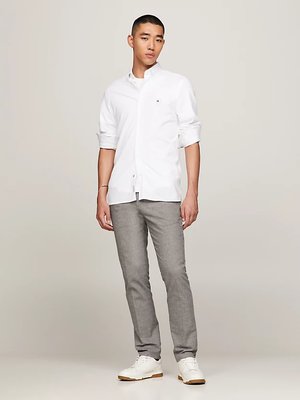 1985 Knitted košile – Tommy Hilfiger, Bílá barva Muži