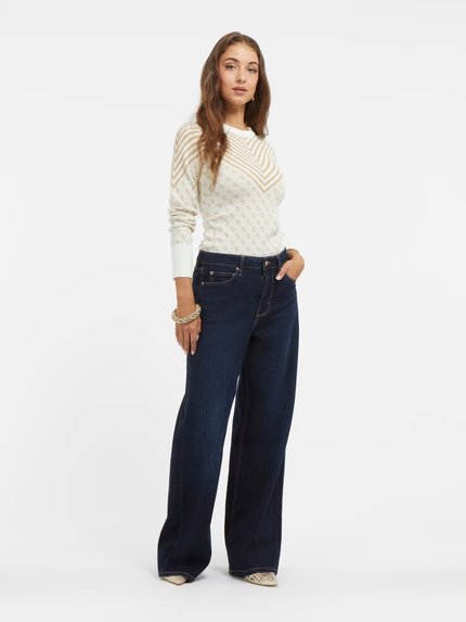 Módní Renee svetr, Béžová, Krémová barva, 2023