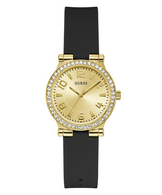 GUESS – Fawn hodinky, Černá, Zlatá barva