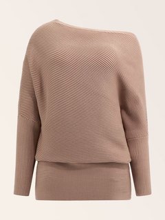 Luxusní Betsie svetr, Béžová barva, XS