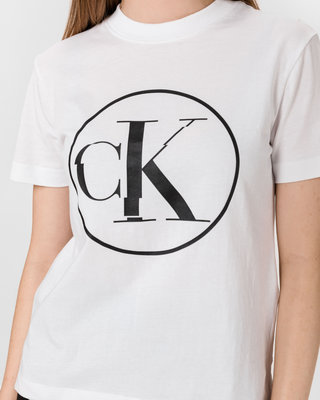Triko – Calvin Klein Jeans, Bílá barva Ženy, Ženy