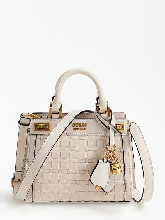 GUESS – Katey kabelka, Bílá, Krémová barva