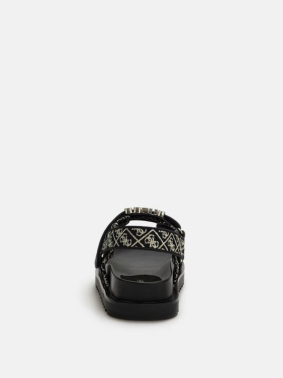 Módní Fabelis pantofle, Černá barva, 2023