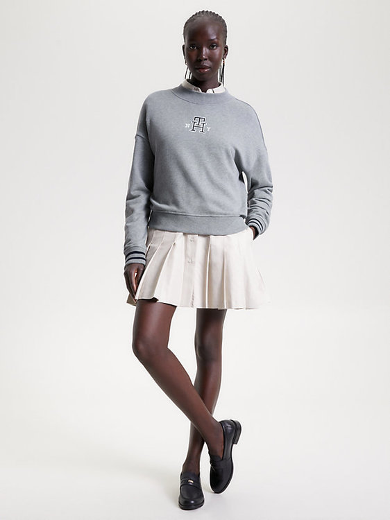 Varsity IMD mikina – Tommy Hilfiger, Šedá barva Ženy