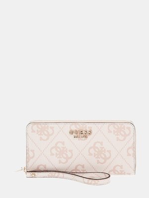 GUESS – Eliette Logo velká peněženka, Bílá barva