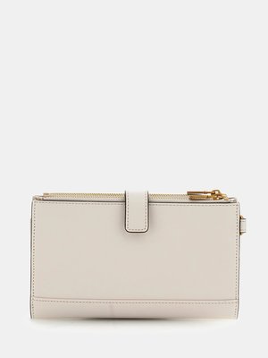 Laurel střední peněženka – GUESS, Krémová barva Ženy