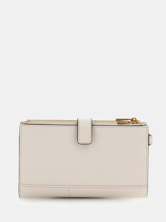 Laurel střední peněženka – GUESS, Krémová barva Ženy