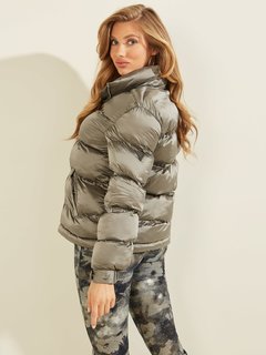 Luxusní Nichole bunda, Šedá, Stříbrná barva, XS, S, M, L, XL