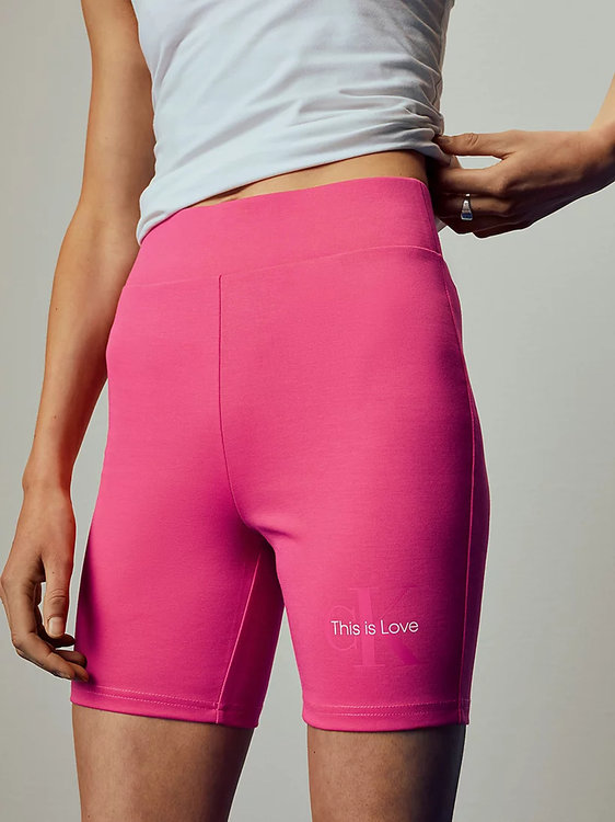 Calvin Klein Jeans – Cycling šortky, Růžová barva