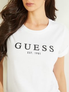 Luxusní Guess 1981 triko, Bílá barva, XS, S, M