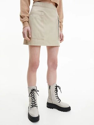 Calvin Klein Jeans – Archival sukně, Béžová barva