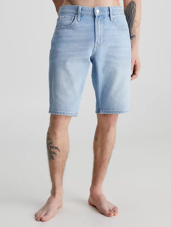 Calvin Klein Jeans – Regular kraťasy, Modrá barva