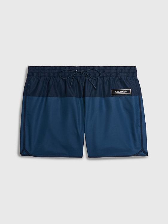 Calvin Klein Swimwear – Core Solids plavky, Modrá barva