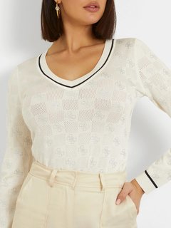 Luxusní Rosie 4G svetr, Krémová barva, XS, S, M