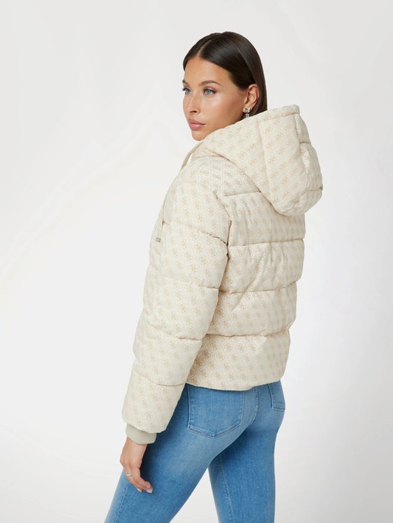 Módní W4BL36WGJZ0-FN1E BUNDA, Krémová barva, 2024