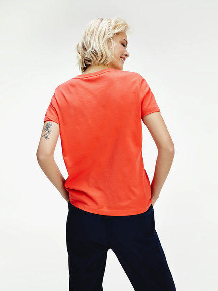 Módní TH Logo Essential triko, Oranžová barva, 2020