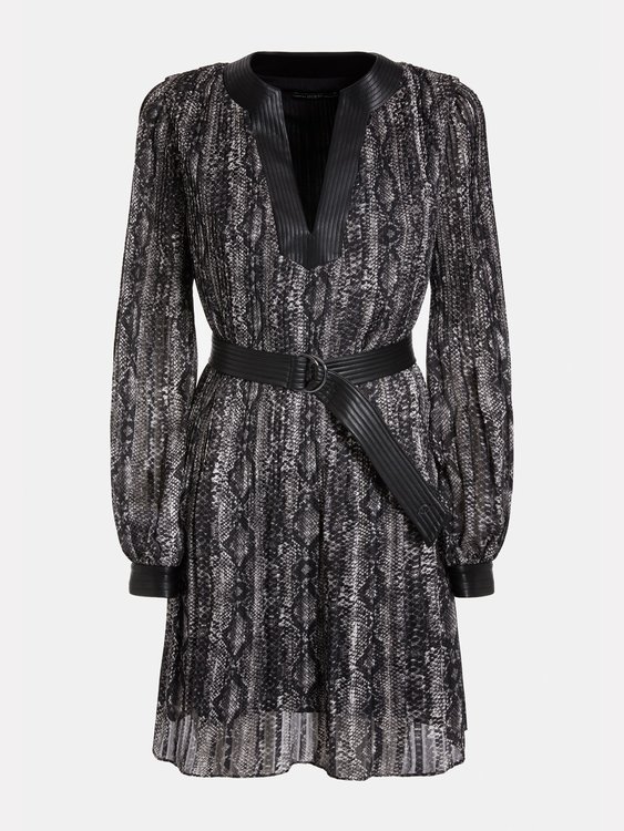 Dana šaty Černá, Šedá barva Ženy