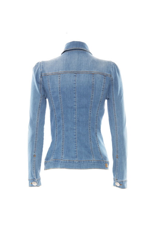 Luxusní Sindi denim bunda, Modrá barva, 38(XS), 40(S), 44(L)