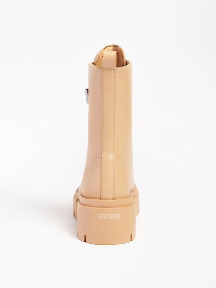 Módní Leila kozačky, Béžová barva, 2022