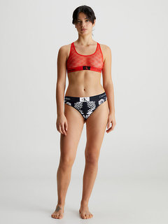 1996 Cotton tanga Černá barva Ženy