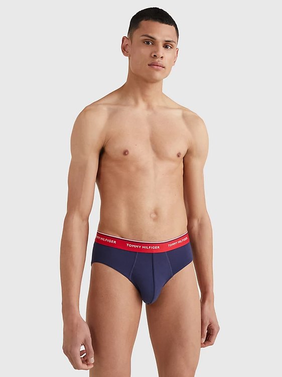 Cotton Briefs slipy 3ks Navy barva Muži