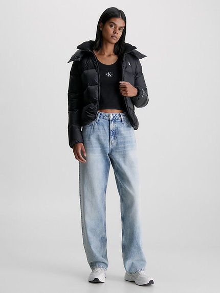 Módní Down Archetype bunda, Černá barva, 2023