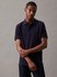 Calvin Klein – Stretch Pique Slim Button polo, Modrá barva