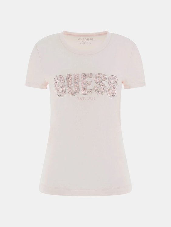 Logo Lace triko Růžová barva Ženy