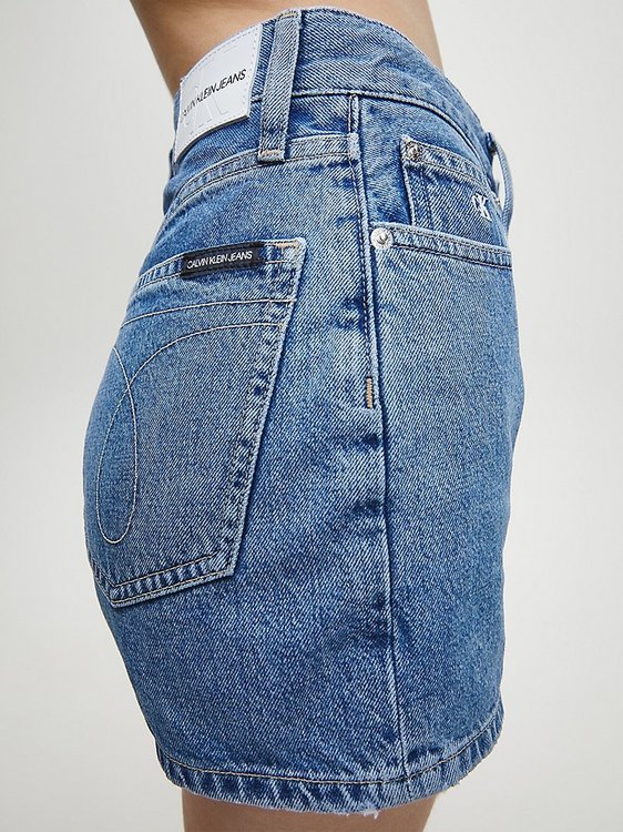 Šortky High Rise Modrá barva Ženy, Ženy