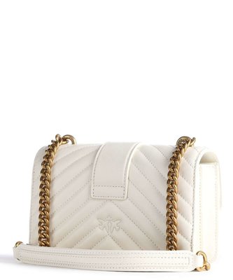 Love mini kabelka – Pinko, Krémová barva Ženy