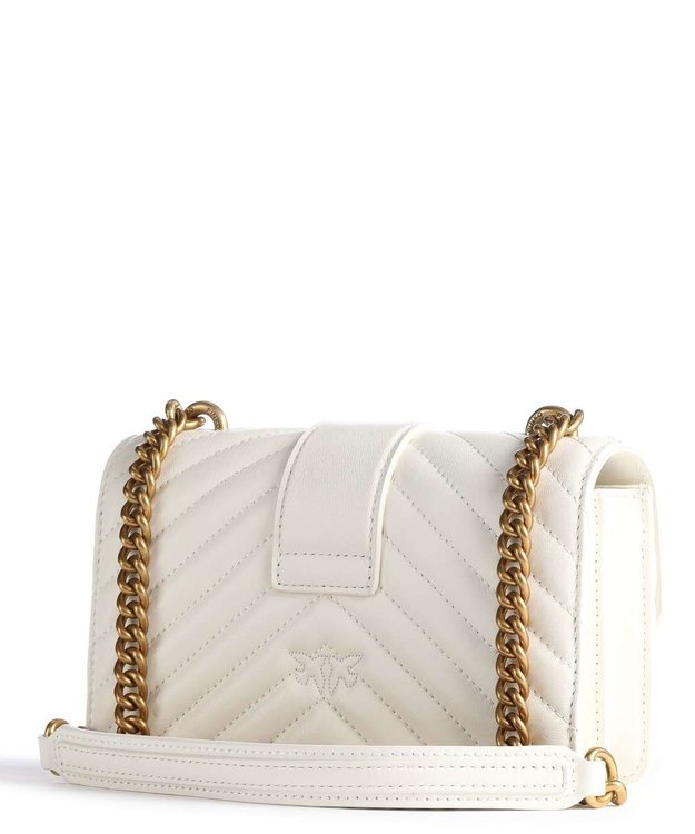 Love mini kabelka – Pinko, Krémová barva Ženy