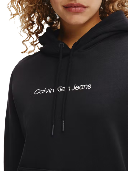 Módní Institutional mikina, Černá barva, 2022